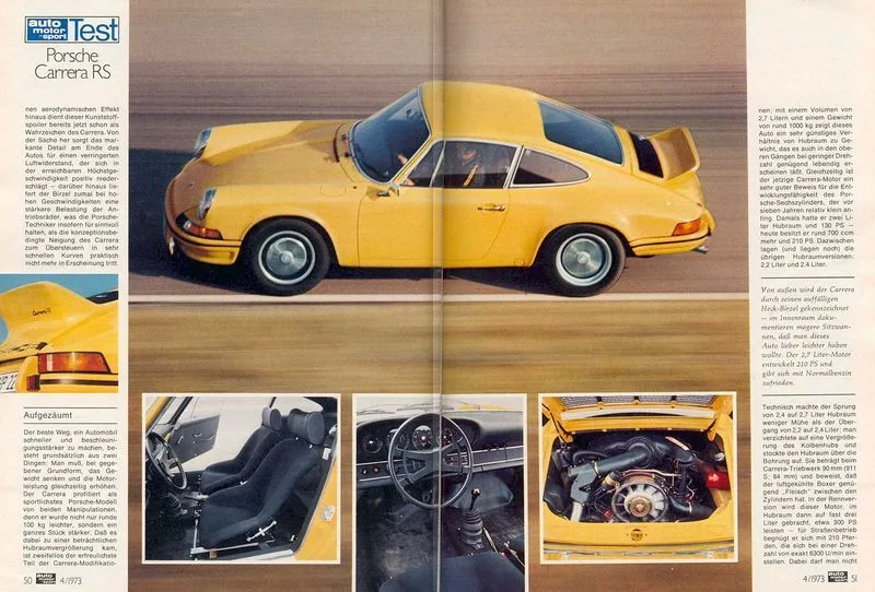 Magasine 'auto motor und sport', Avril 1973